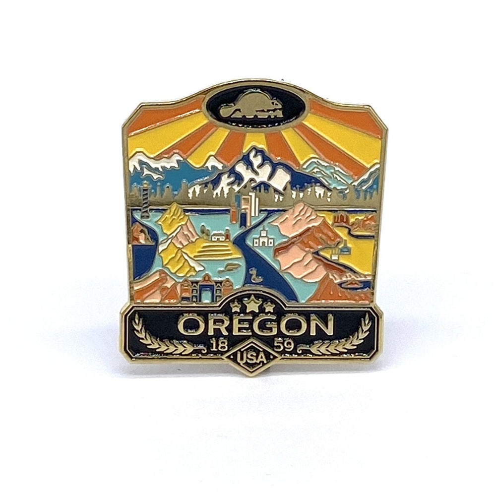 State of Oregon, Landmarks Unlimited, Magnets, Gifts, Enamel, Oregon, 567827